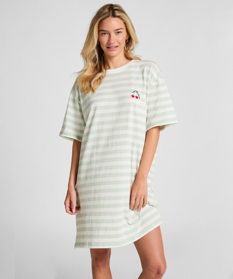 Round Neck Nightshirt - Green