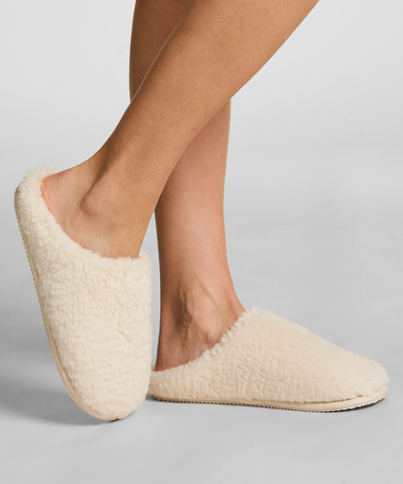 Pantoufles Lola - Blanc