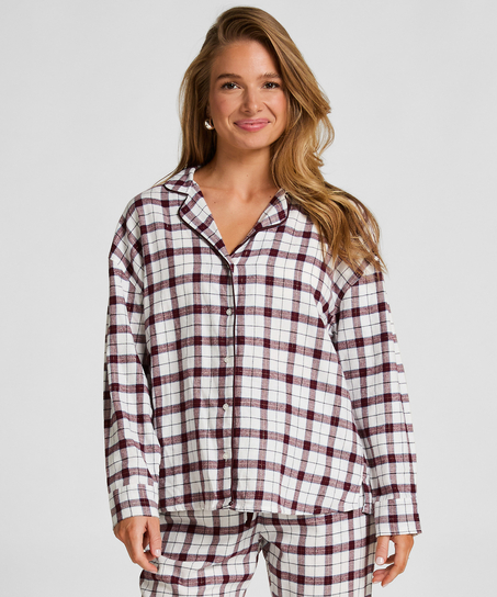 Haut de Pyjama Flanel - Blanc