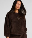 Top à manches longues Fluffy Fleece - Marron