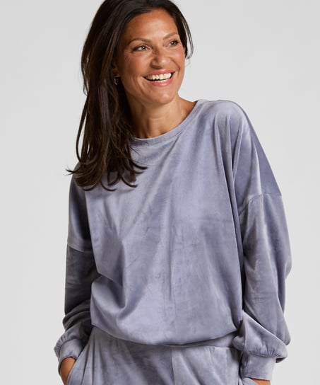 Top Velours - Bleu