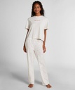 Pyjama en coton imprimé - Blanc