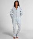 PANT WOVEN CO STRIPE - Xenon Blue