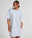 Chemise de nuit à col rond - Bleu
