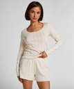 Short en pointelle - Blanc
