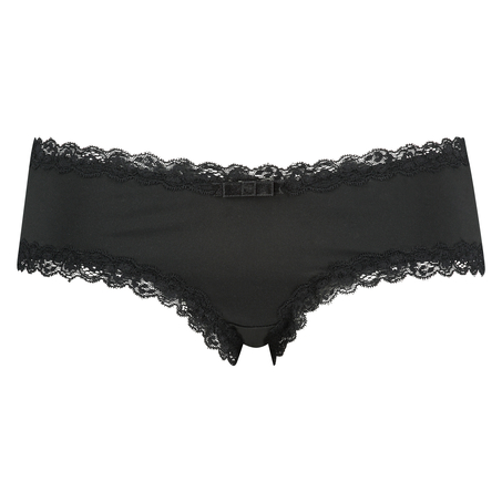 V-Shaped Microfibre Brazilian - Black