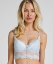 Soutien-gorge à armatures rembourré longline Laila - Bleu