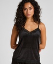 Camisole velours Dentelle - Noir