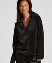 Veste à manches longues en velours - Noir