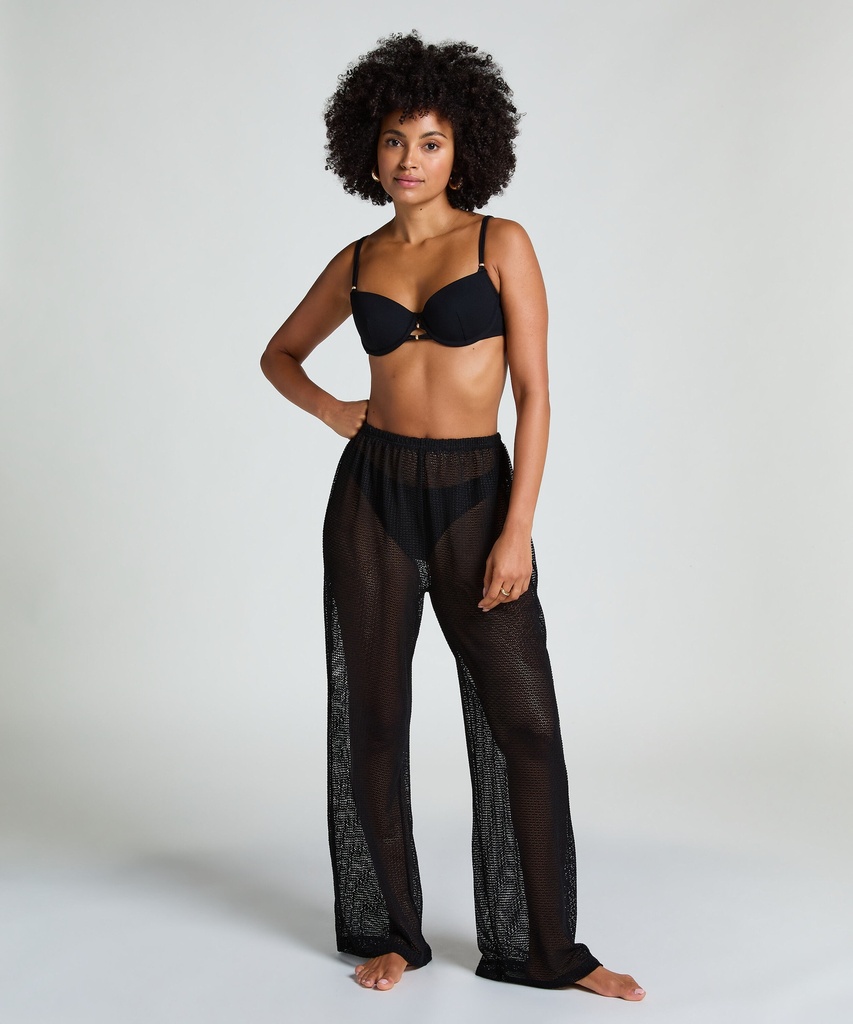 Pantalon de plage en maille - Noir