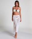 Jupe midi en crochet - Blanc