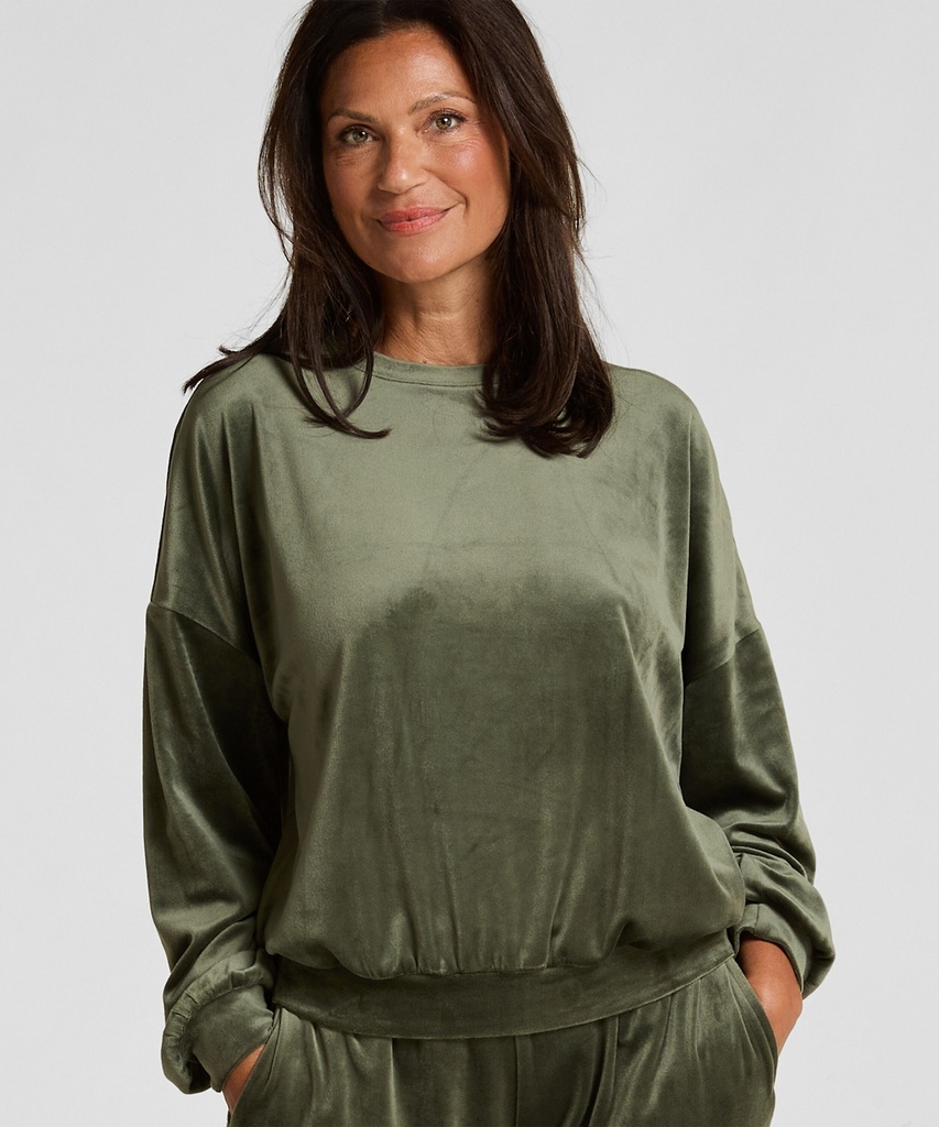 Top Velours - Vert