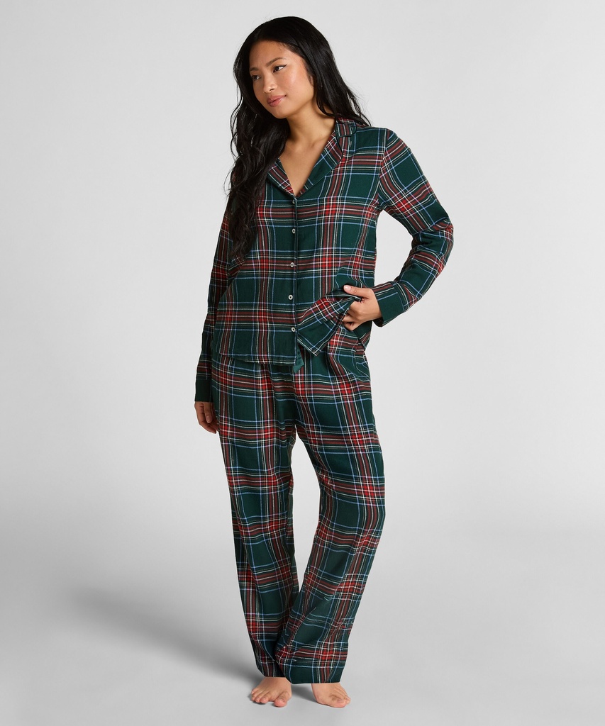 Flannel Pyjama Set - Green