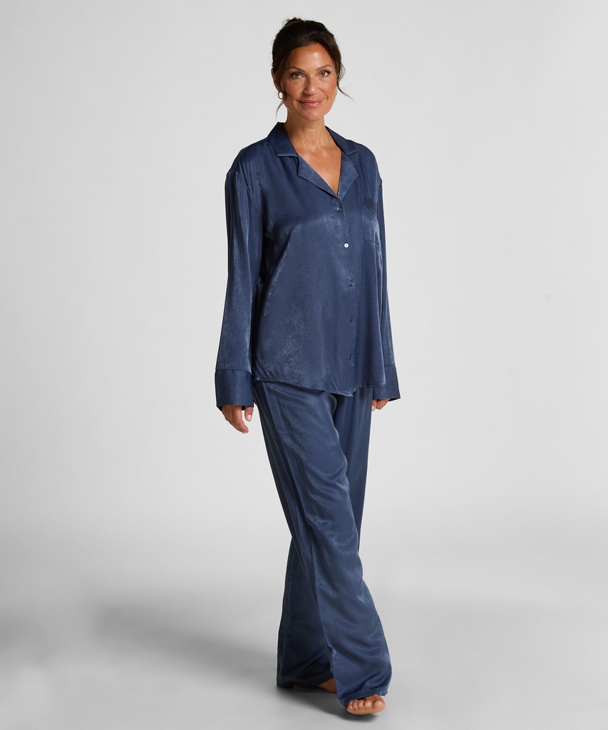 Pantalon Satin - Bleu
