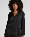 Veste en satin à rayures - Noir