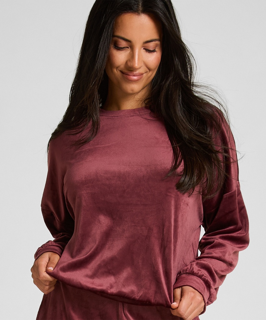 Top Velours - Rouge
