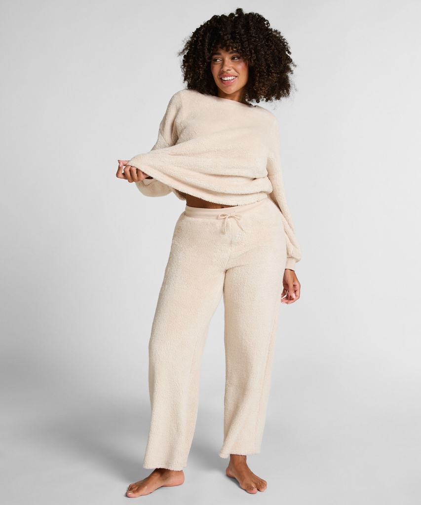 Pantalon Fluffy Fleece - Beige