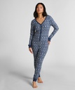 Combinaison de pyjama en Jersey Fairisle - Bleu
