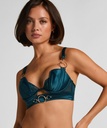 Soutien-gorge à armatures rembourré longline Marjolein - Bleu