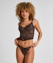 Tanga Highleg Ella Imprimé Léopard - Marron