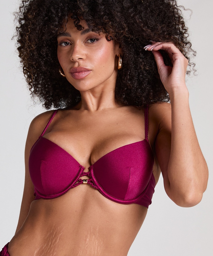 Haut de bikini rembourré à armatures Marrakech - Rouge