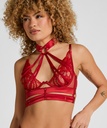 Soutien-gorge à armatures non rembourré longline Amelie - Rouge
