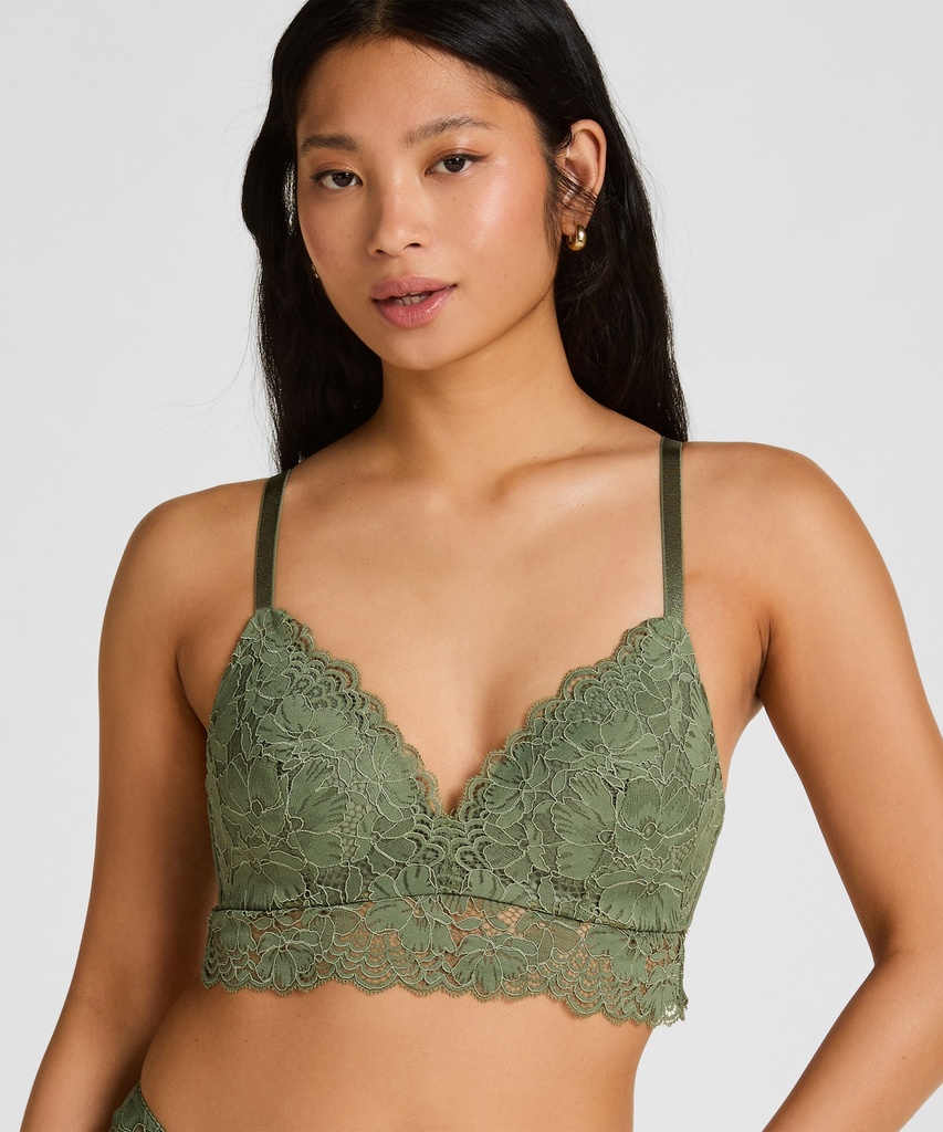 Soutien-gorge sans armatures préformé Andrea - Vert