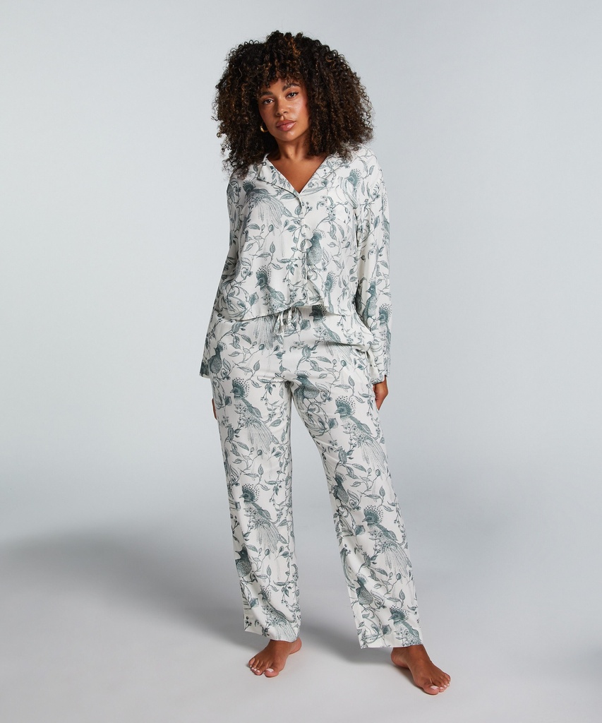 Pantalon de pyjama en Coton - Blanc