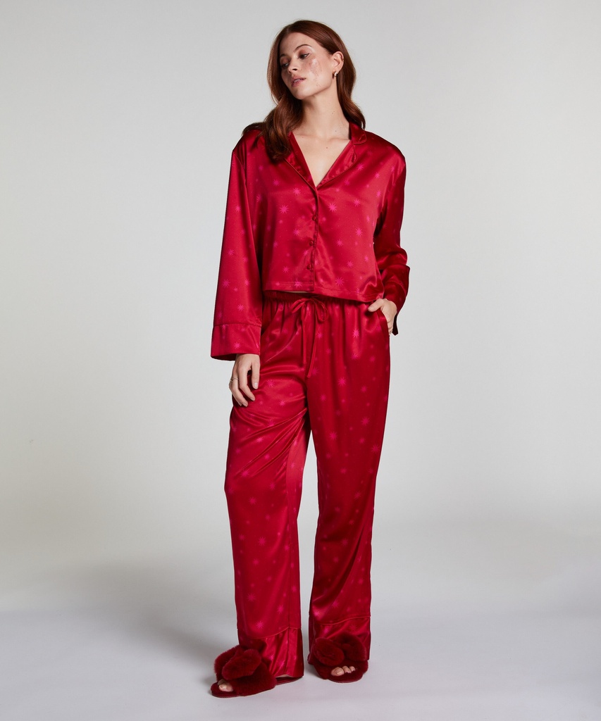 Pantalon Satin - Rouge