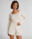 Short en pointelle - Blanc