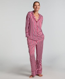 Flannel Pyjama Set - Beige, Beige, coloris