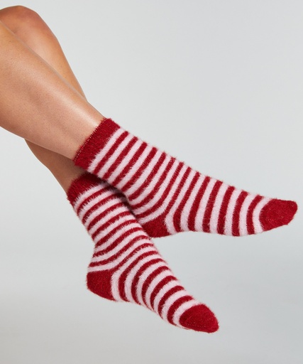 [301417001] Lot de 2 Paires de Chaussettes Cosy - Rouge