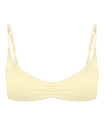 Brassière Pointelle - Jaune, Jaune, coloris