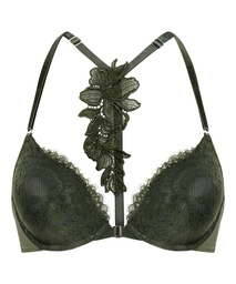 Soutien-gorge à armatures rembourré push-up Amara - Vert, Vert, coloris