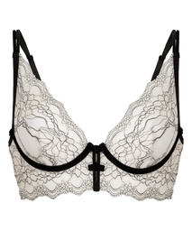 Soutien-gorge à armatures non-rembourré longline Agnes - Blanc, Blanc, coloris