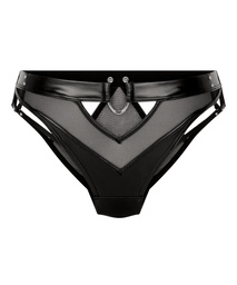 Culotte brésilienne jambe haute Zelda - Noir, Noir, coloris