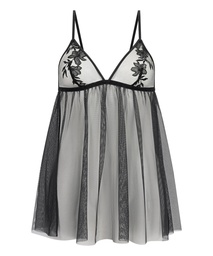 Baby-doll Hilton - Noir, Noir, coloris
