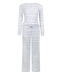 Pyjama en jersey Fairisle - Bleu, Bleu, coloris