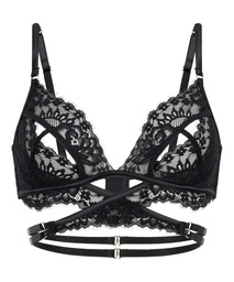Brassière ouverte Anna - Noir, Noir, coloris