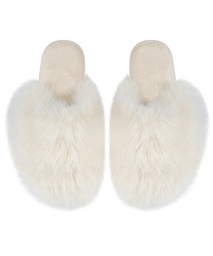 Pantoufles Isabella - Blanc, Blanc, coloris