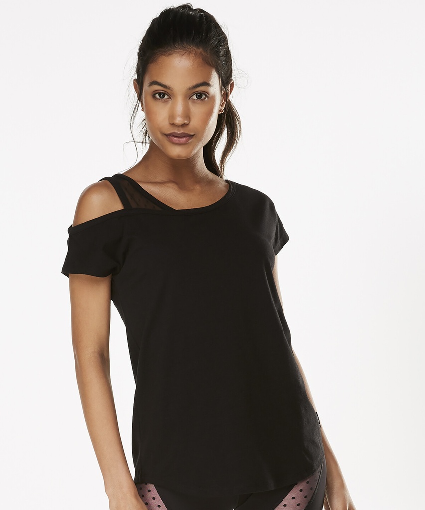 HKMX Branded Short Sleeved Sports Shirt - Black