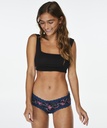 V-Shaped Microfibre Brazilian - Black