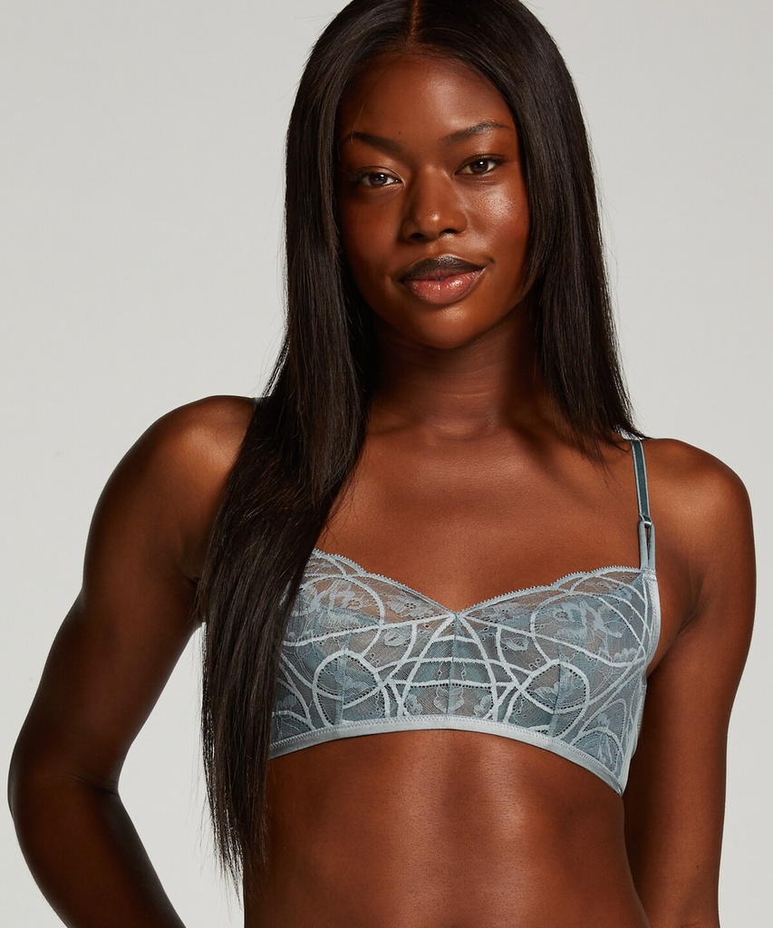 Luna Non-Padded Underwired Bra - Blue