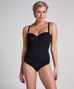 Body lisse et rembourré - Noir