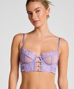 Soutien-gorge à armatures non-rembourré longline Nienke - Violet