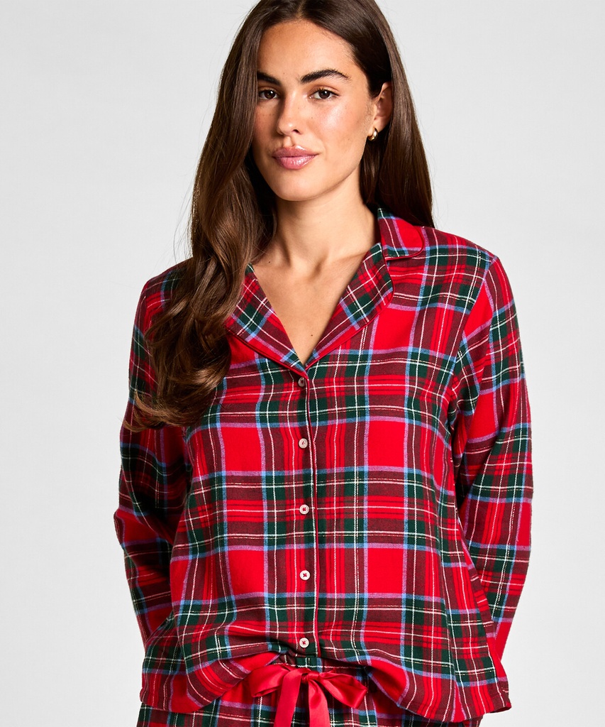 Flannel Pyjama Set - Red