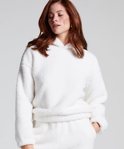 Sweat à Capuche polaire Snuggle - Blanc