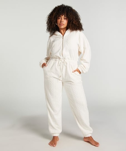 Combinaison Fleece - Blanc
