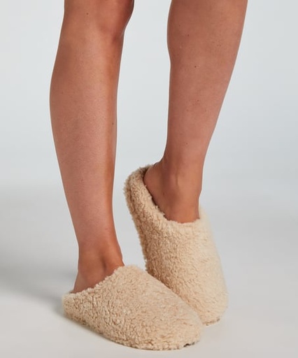 [300736001] Pantoufles mules Teddy - Beige
