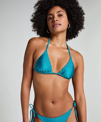 Haut de bikini triangle Aqua - Vert